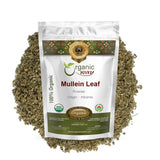 Organic Way Mullein Leaf Powder (Verbascum thapsus) - European Wild-Harvest | Organic & Kosher Certified | Vegan, Non GMO & Gluten Free | USDA