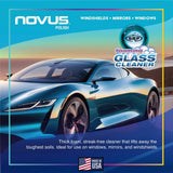 NOVUS 1802 | Glass Cleaner Spray | Powerful Foaming Glass Cleaner, Streak-Free Shine for Home and Auto | Safe for All Glass Surfaces - 19 Ounces (1