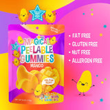 Sophiepops & Gumdrops Magical Peelable Mango Gummies, Gummy Fruit Snack, Mango Peeling Candy for Kids and Adults, Fat, Nut and Gluten Free Snacks
