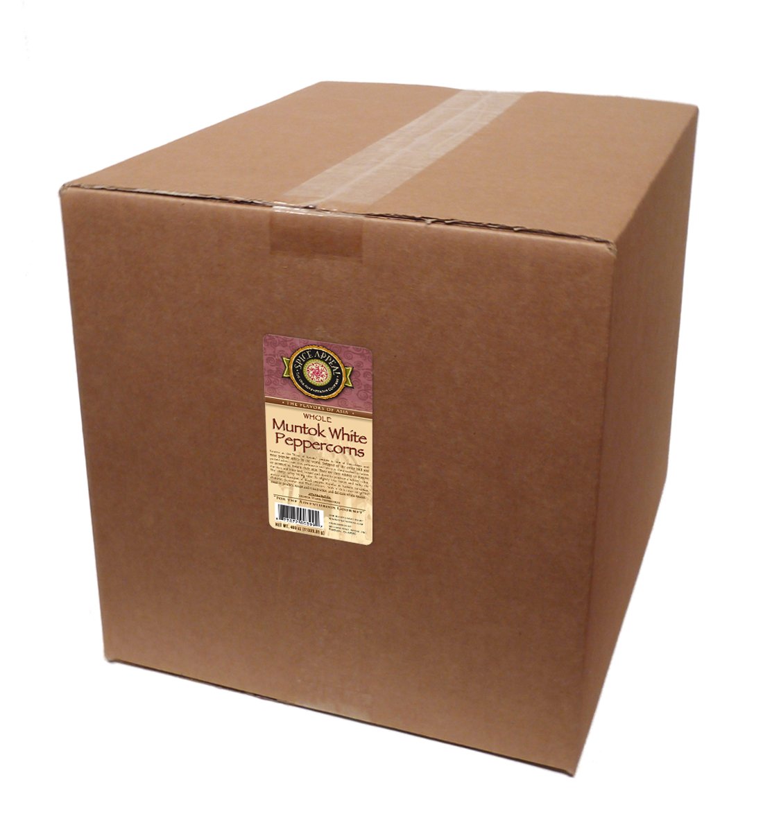 Spice Appeal Muntok White Peppercorns Whole, 25 lbs