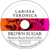 Brown Sugar Medium Roast Decaf Coffee (Single Serve K-Cup Pods) (Gourmet, Naturally Flavored, Whole Coffee Beans) (12 pods, ZIN: 571529) - 2 Pack