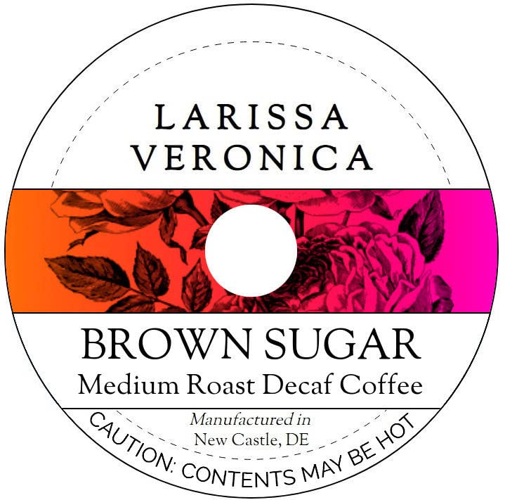Brown Sugar Medium Roast Decaf Coffee (Single Serve K-Cup Pods) (Gourmet, Naturally Flavored, Whole Coffee Beans) (12 pods, ZIN: 571529) - 2 Pack