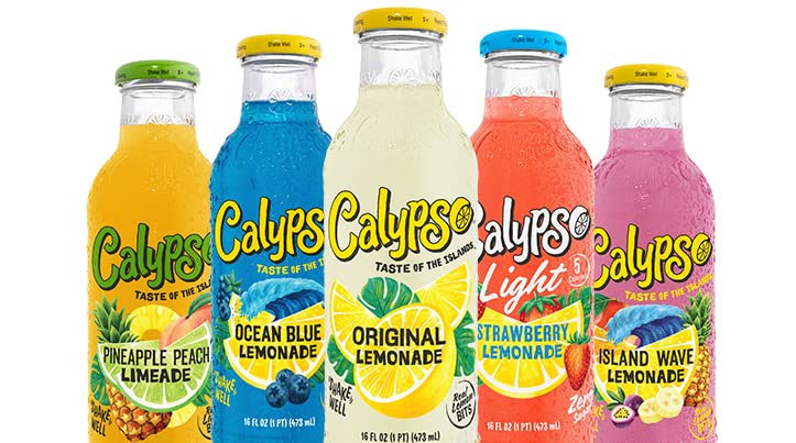Calypso Lemonades Made with Real Fruit and Natural Flavors | 8 Flavor Variety,16 Fl Oz (Pack of 8)