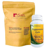 Rachelstea Turmeric, Wild Yam, Ginger, Marshmallow, Chamomile, Peppermint, Fennel, Slippery Elm: 30 Bags, 60 Cups Peppermint Gels: 90 Enteric Coated
