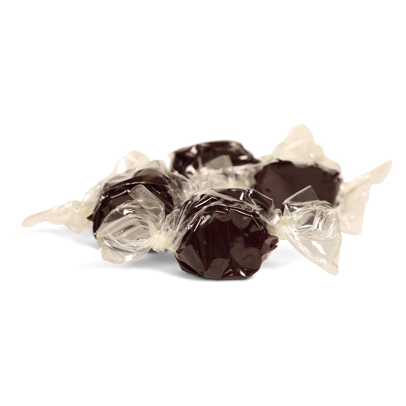 Black Licorice Flavored Taffy Chews by It's Delish, 8 Oz Bulk Bag - Individually Wrapped Gourmet Soft Fluff Taffies - Perfect Trick or Treat Candy