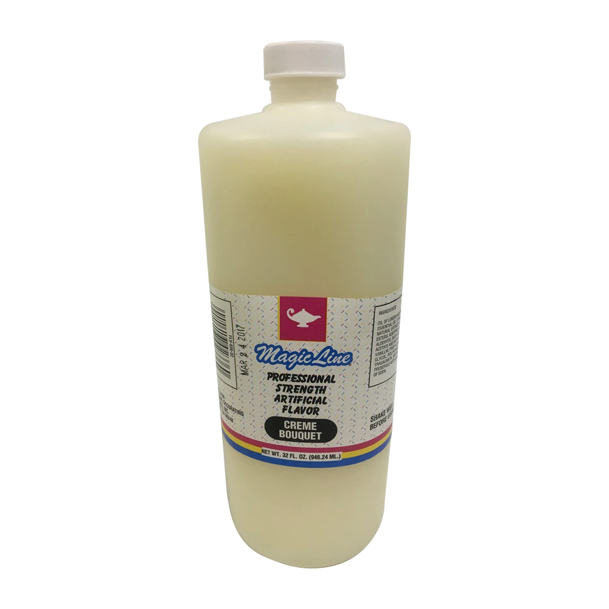 Parrish Magic Line Creme Bouquet Flavoring Oil for Baking - Premium Baking Extract Replaces Vanilla Flavor Extracts (32 oz)