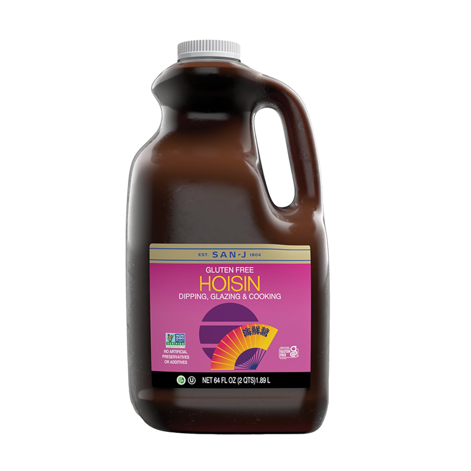 San-J Hoisin Sauce, Gluten Free, Fragrant and Tasty, Non-GMO, Bulk, 64 oz