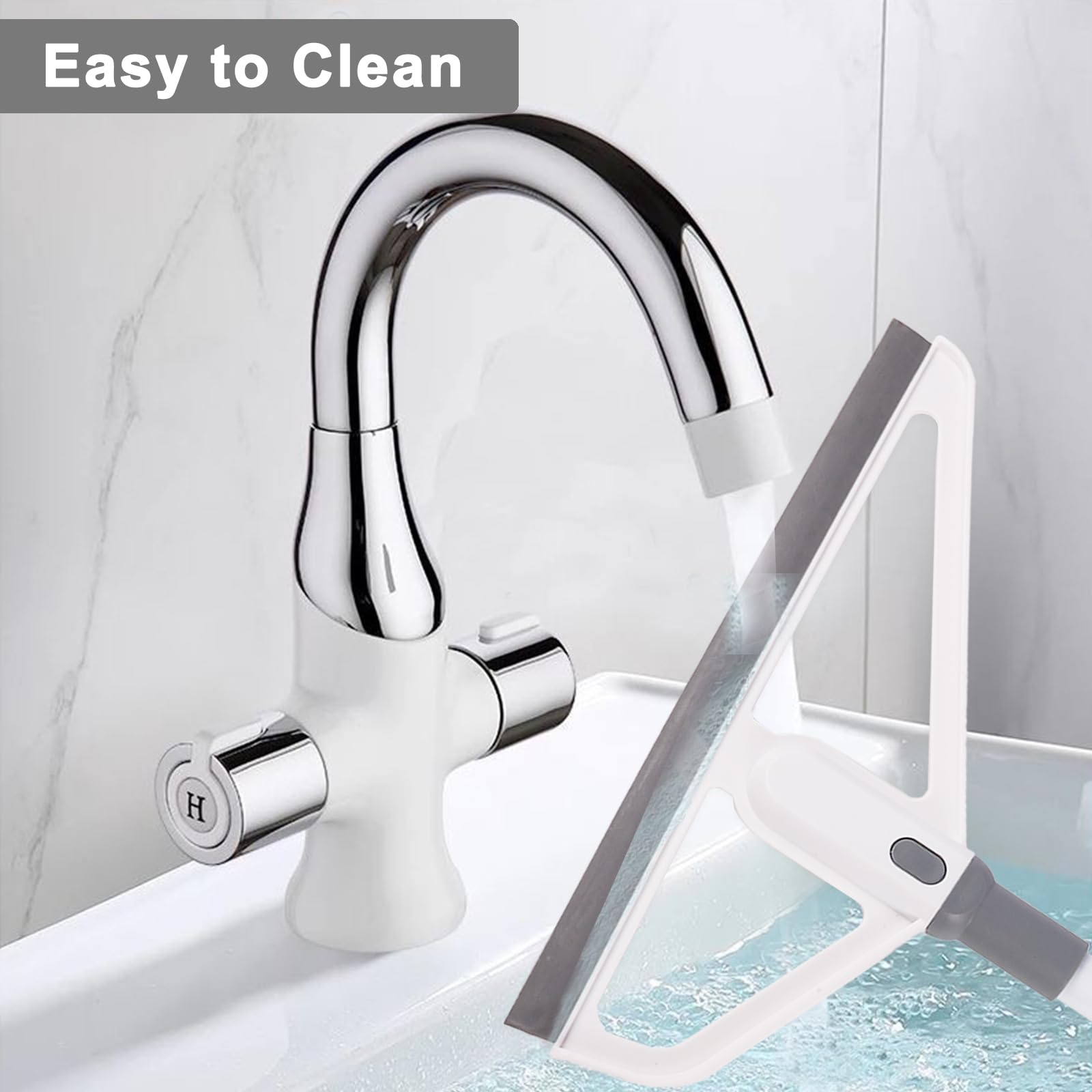 Rubber Squeegee Broom - Multifunction Magic Broom,Scraping Silicone Broom Sweeper,with Mop Clip, Squeeze Broom Sweeping Water for Kitchen Bathroom