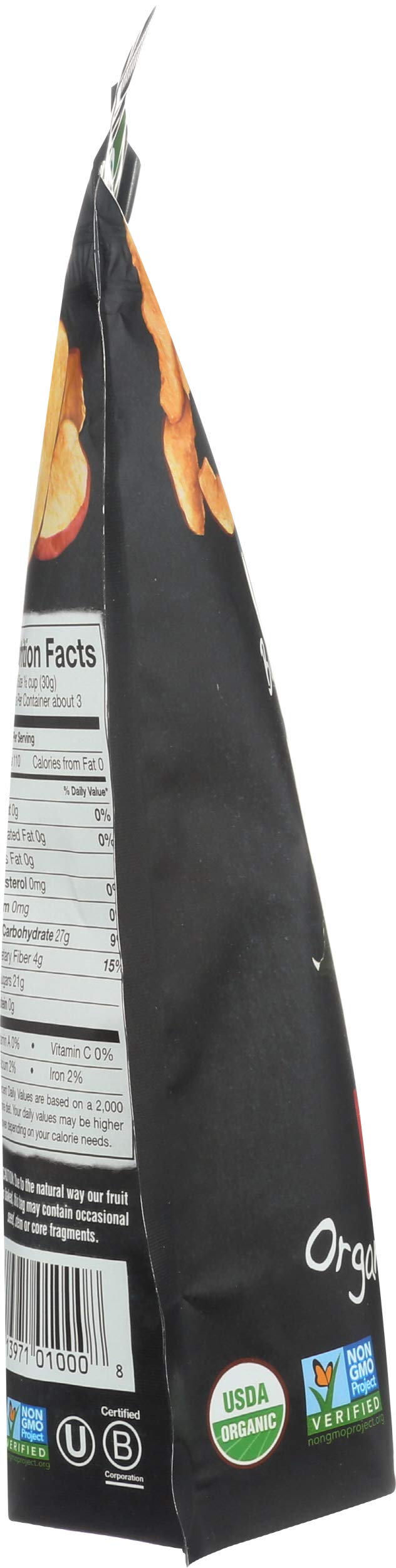 Organic Baked Fuji & Reds Apple Chips Bare Fruit 3 oz Bag