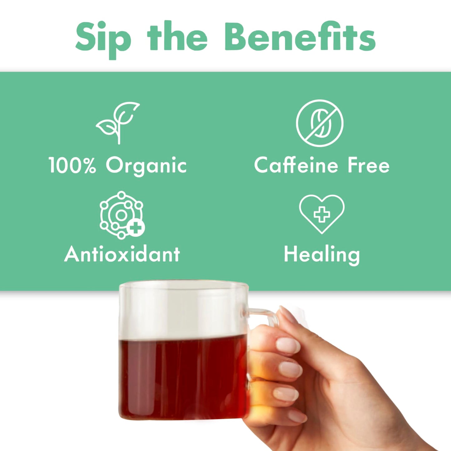 Big Heart Tea Co. Tea Bags - Royal Treatmint Lavender Mint - Certified Organic, Ayurvedic Herbal Decaf Tea in Zero Plastic Sachets - Small Batch