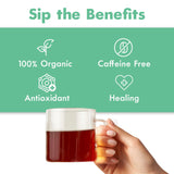 Big Heart Tea Co. Tea Bags - Royal Treatmint Lavender Mint - Certified Organic, Ayurvedic Herbal Decaf Tea in Zero Plastic Sachets - Small Batch