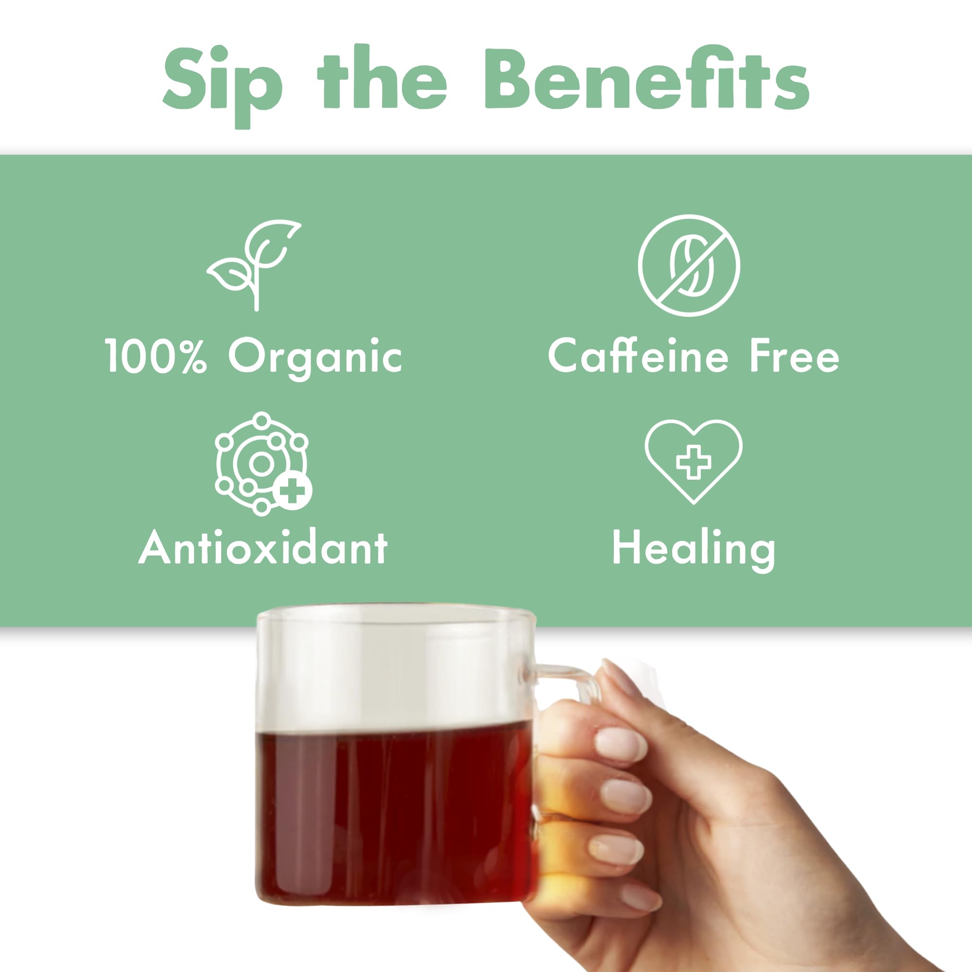 Big Heart Tea Co. Tea Bags - Royal Treatmint Lavender Mint - Certified Organic, Ayurvedic Herbal Decaf Tea in Zero Plastic Sachets - Small Batch