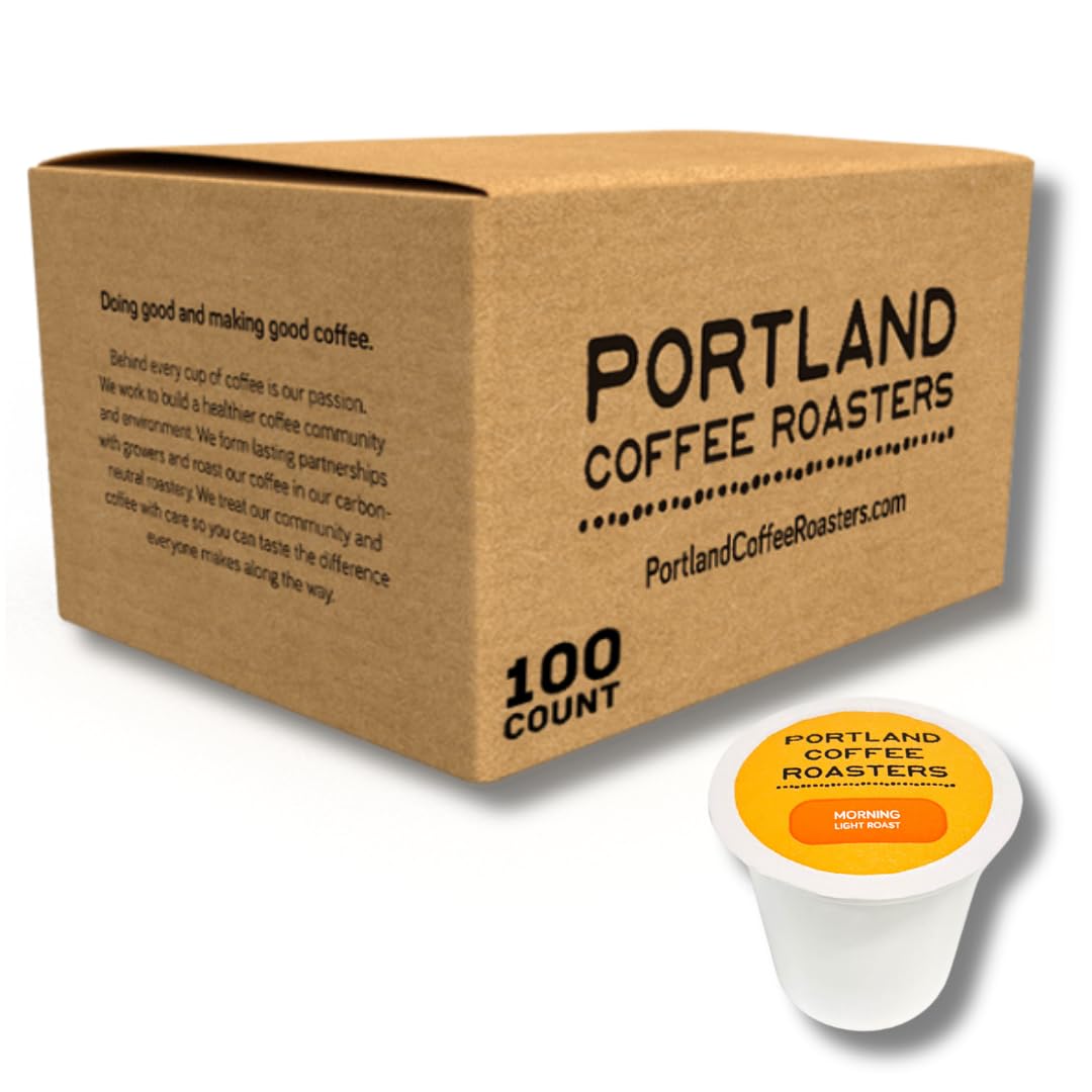 Portland Coffee Roasters, Light Roast Single-Serve Pods, Morning Blend, 100 Count