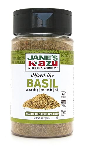 Jane's Krazy Seasonings Mixed-Up Basil Seasoning, 5 Ounce