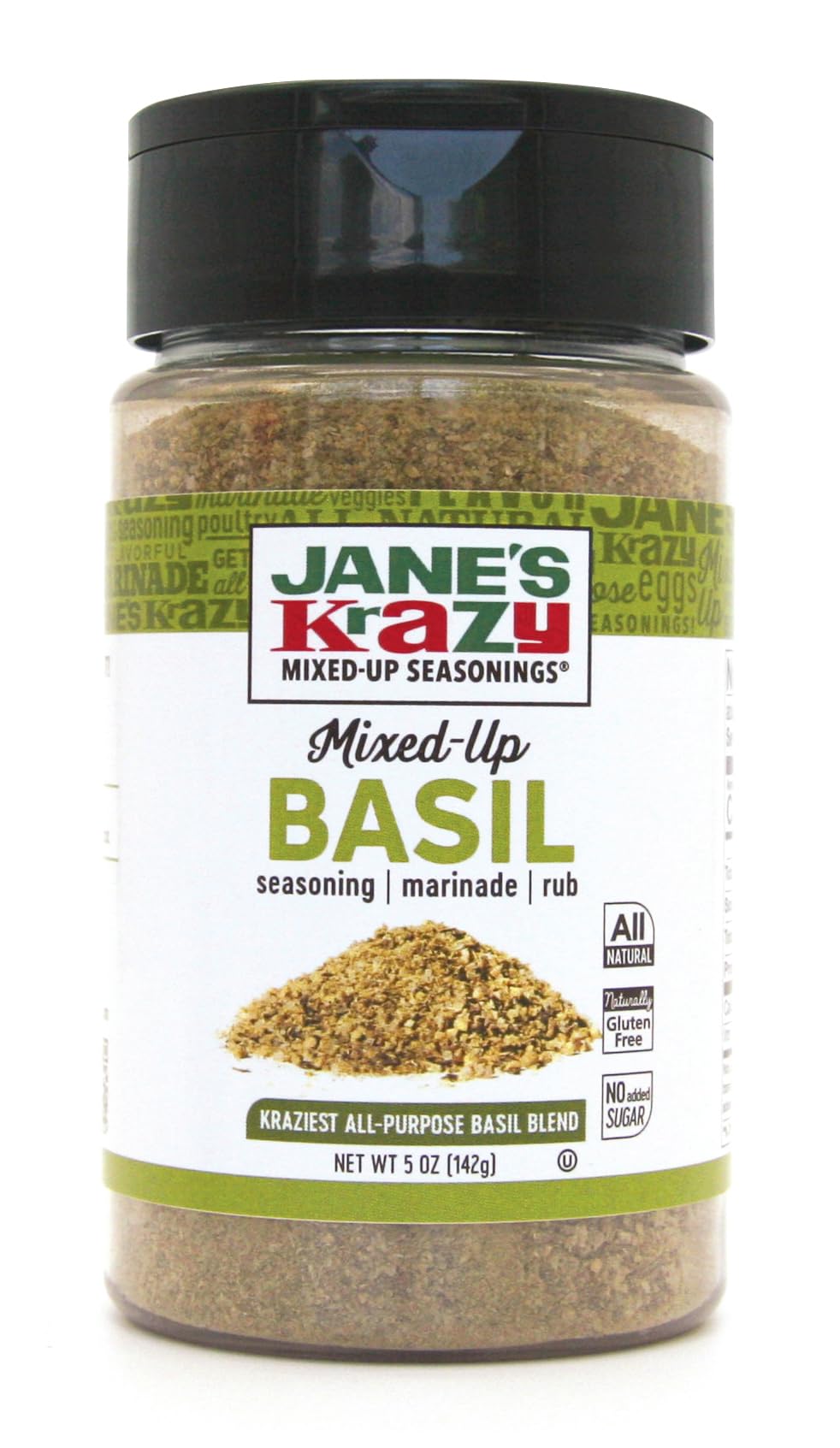 Jane's Krazy Seasonings Mixed-Up Basil Seasoning, 5 Ounce