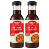 Oriental Wok Gourmet Sesame Stir-Fry Sauce, Blend of Sweetness and Umami Family Sauce, Ideal for Chicken, Shrimp, Steak or Tofu, 14 oz (2 Pack)