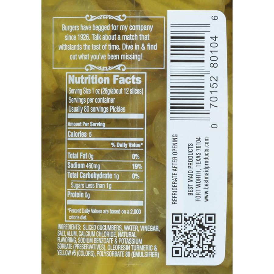 Best Maid Hamburger Slices 1 Gal (1 Pack)