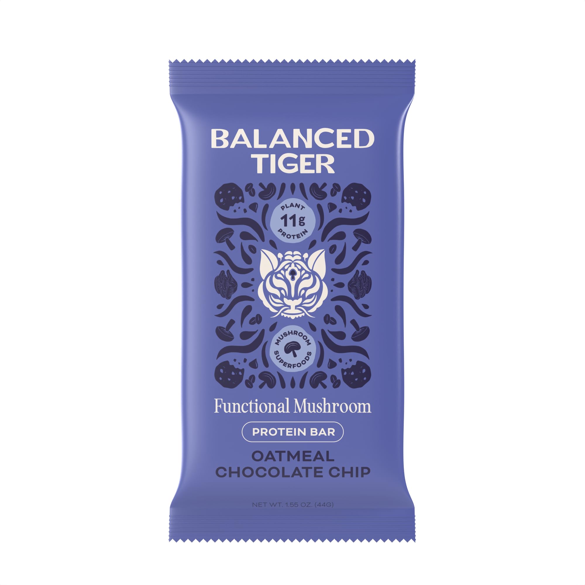 Balanced Tiger Functional Bar Oatmeal Chocolate Chip Sgl, 1.55 Ounce