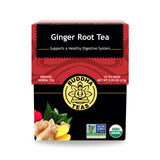 Buddha Teas - Organic Ginger Root Tea - Herbal Tea - For Health & Wellbeing - With Antioxidants & Minerals - Clean Ingredients - Caffeine Free - OU