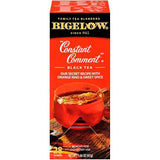 Bigelow Constant Comment Tea 28-Count Box (Pack of 1) Spiced Premium Black Tea with Orange Peel Antioxidant-Rich Full Caffeine Black Tea in