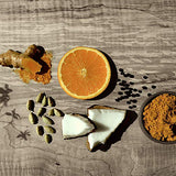 SAKU Tea, Golden Orange Turmeric Latte Blend, Super Food Latte, 3oz Bag