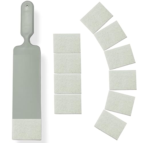 NBTOOL Window Tint Tools Long Handle Bulldozer Squeegee with 10pcs Felts,Window Tint Scrubber for Front & Back Rear Window Film Auto Flat Glass Tint