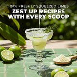 Gya Tea Co Lime Powder 1.1 lb (17.64 oz) - Rich in Vitamin C, Raw Lime Juice Powder - Water Flavor Enhancer for Drinks, Smoothies, Cooking, Cocktails