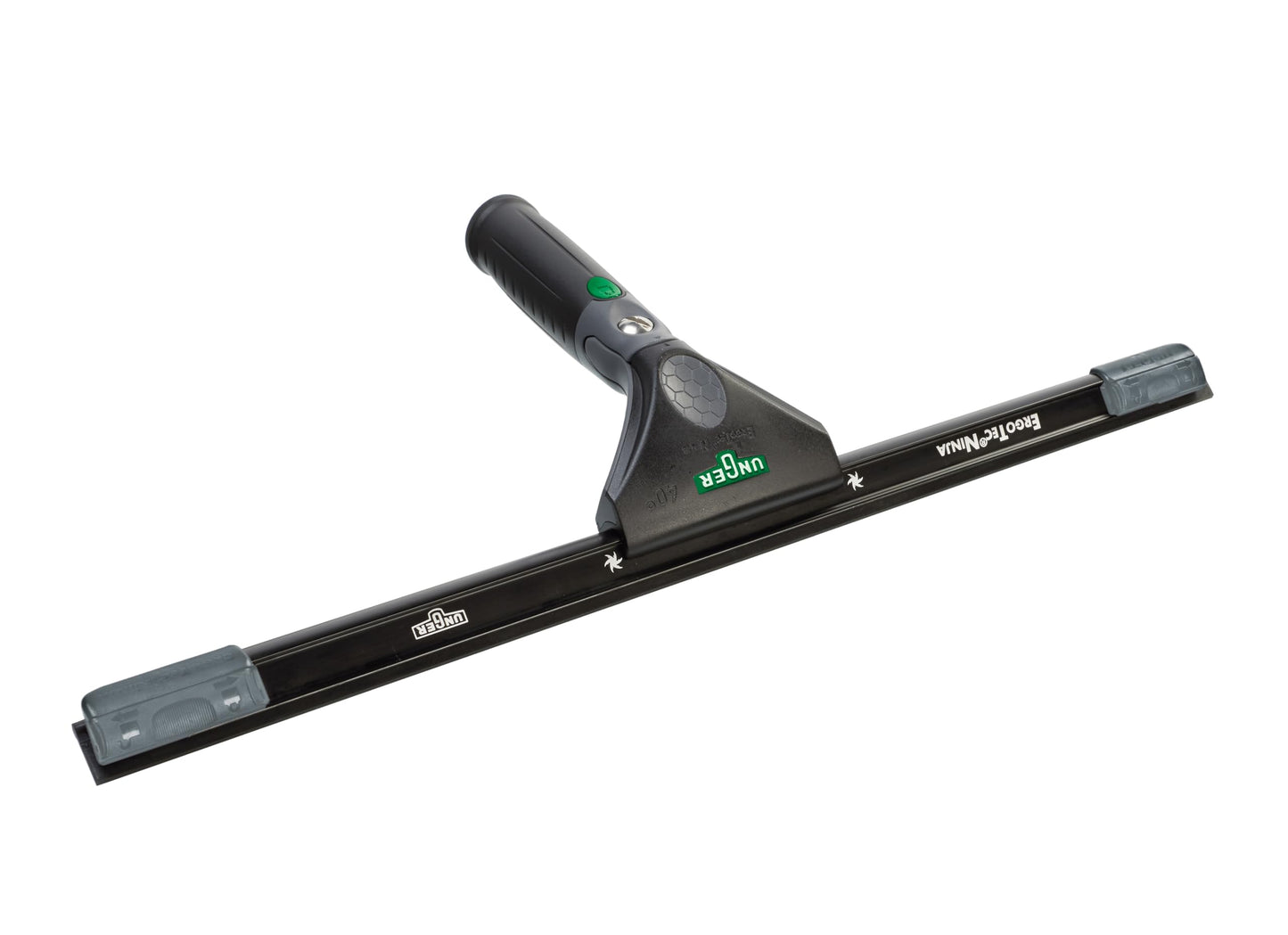 Unger Commercial Ergotec Ninja Squeegee with Channel and Rubber (Case of 5) - Professional Grade, Lightweight, Durable 18'' Squeegee for Window