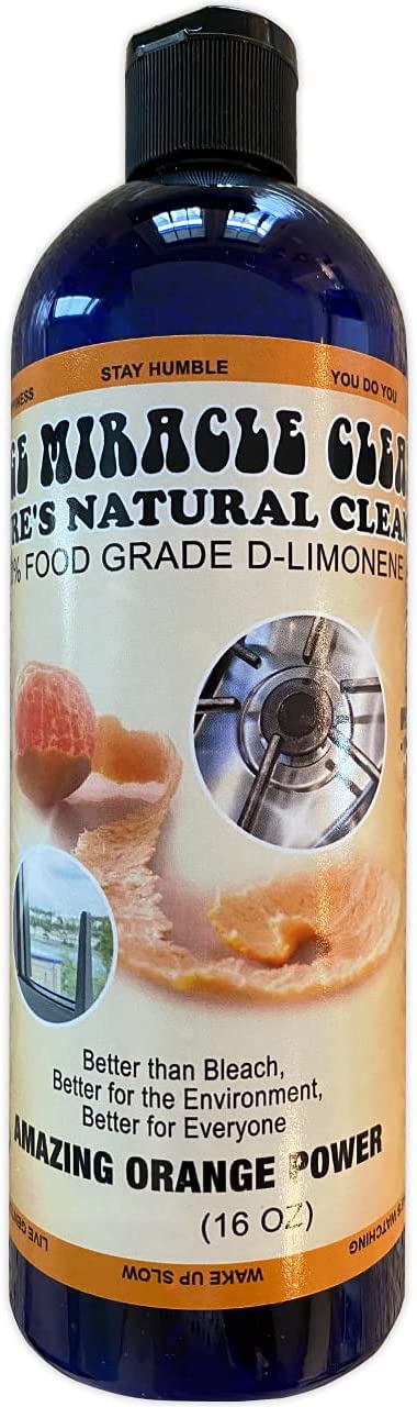 Green Piece® All-Purpose Cleaner (Made in USA) - Orange Miracle Cleaner 16 oz Removes tough stains and adhesives residue with ease 100% D Limonene