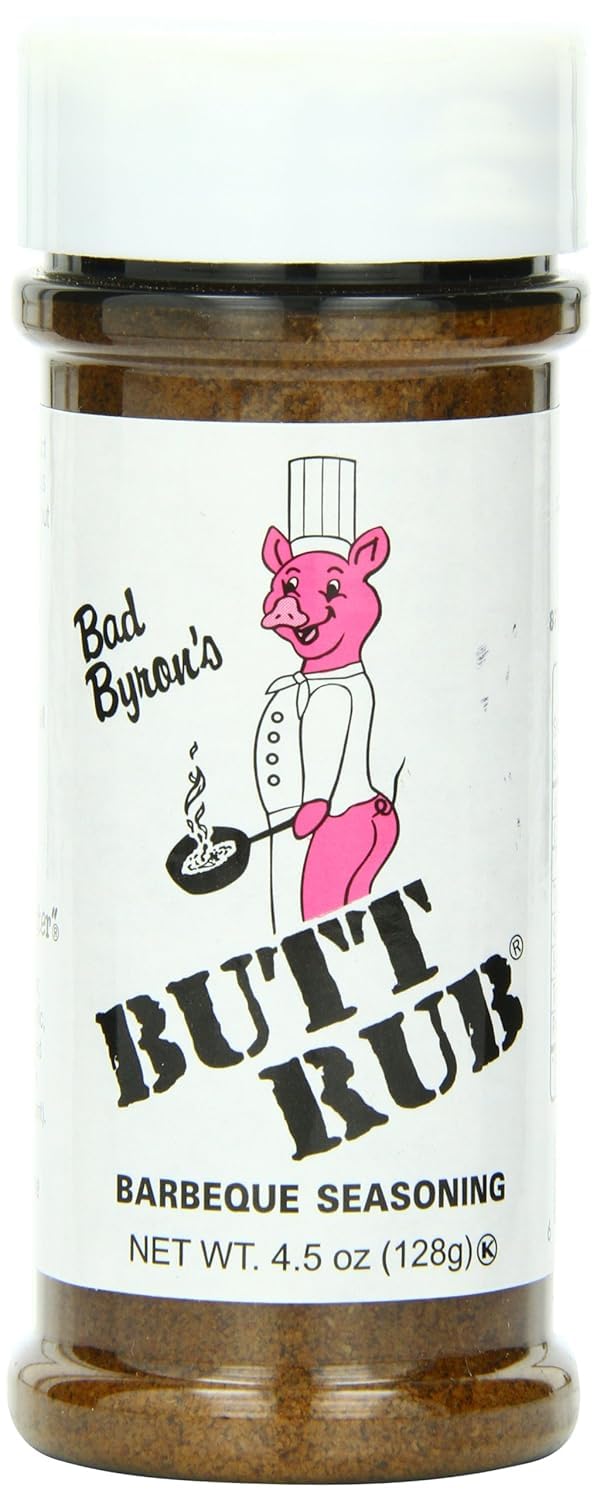 Bad Byron’s Butt Rub Barbeque Seasoning - 4.5 oz Shaker | Award-Winning All-Purpose Dry Rub for Pork, Chicken, Beef, Seafood & Vegetables |