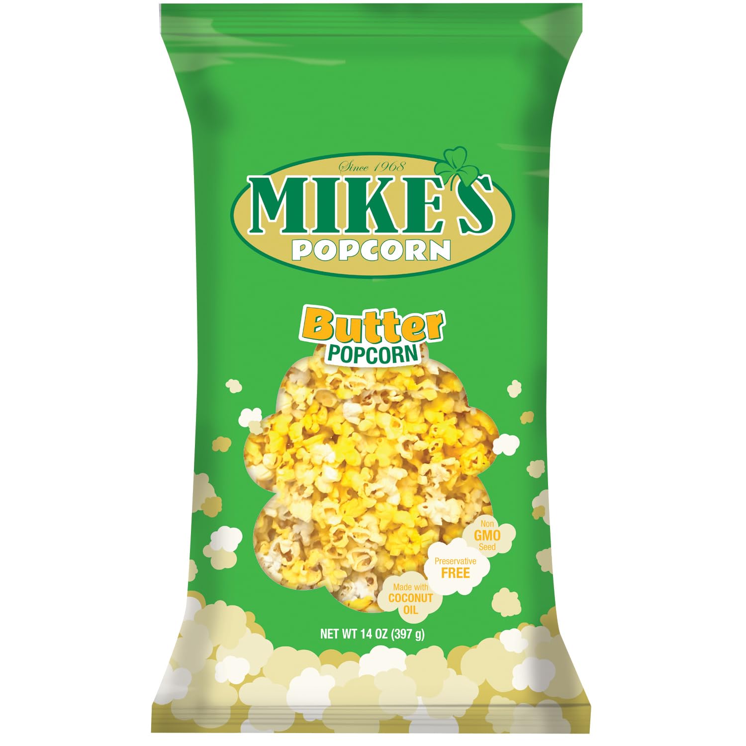 Mike's Popcorn Butter Popcorn, 14 Ounce