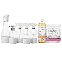 Branch Basics Premium Starter Kit in Glass: All Purpose Cleaner, Glass Cleaner, Bathroom Cleaner, Wash Bottle, and Laundry Bottle (3 Glass Spray