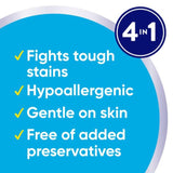 all free clear, Original, MIGHTY PACS Laundry Detergent Pacs for Sensitive Skin, Unscented and Hypoallergenic, 39 Count