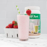 Let’z Go Mixed Berry 30-Day Smoothie Kit | Clean Energy Drink Mix (30 Pack) + Whey Isolate Protein (30 Servings) with Shaker Cup | Natural Caffeine