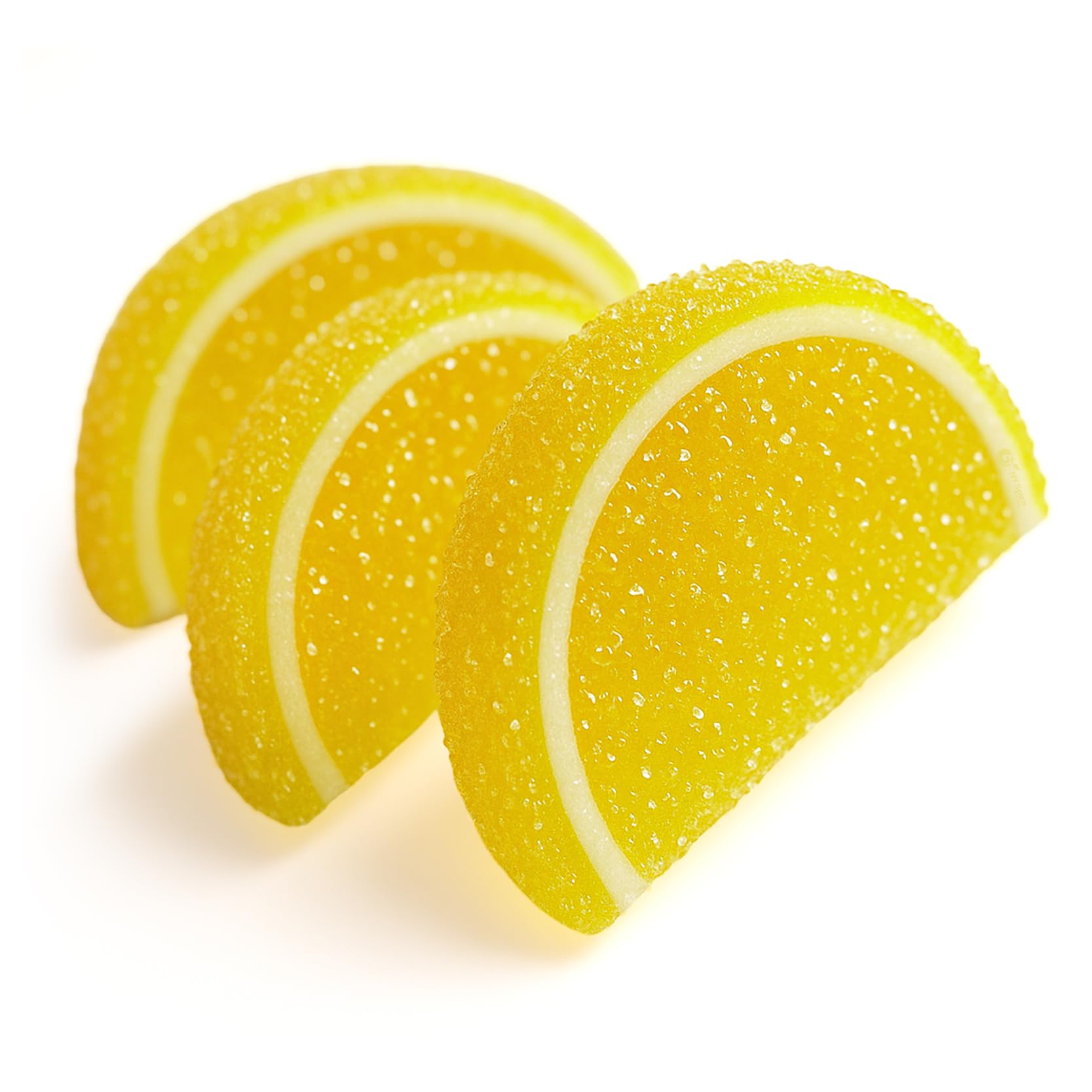 NY Spice Shop Lemon Fruit Slices Candy - 1 Pound Citrus Flavor Chewy Jelly Fruit Slices Candy - Old Fashioned Sliced Lemon Fruits Gummies - Gummies