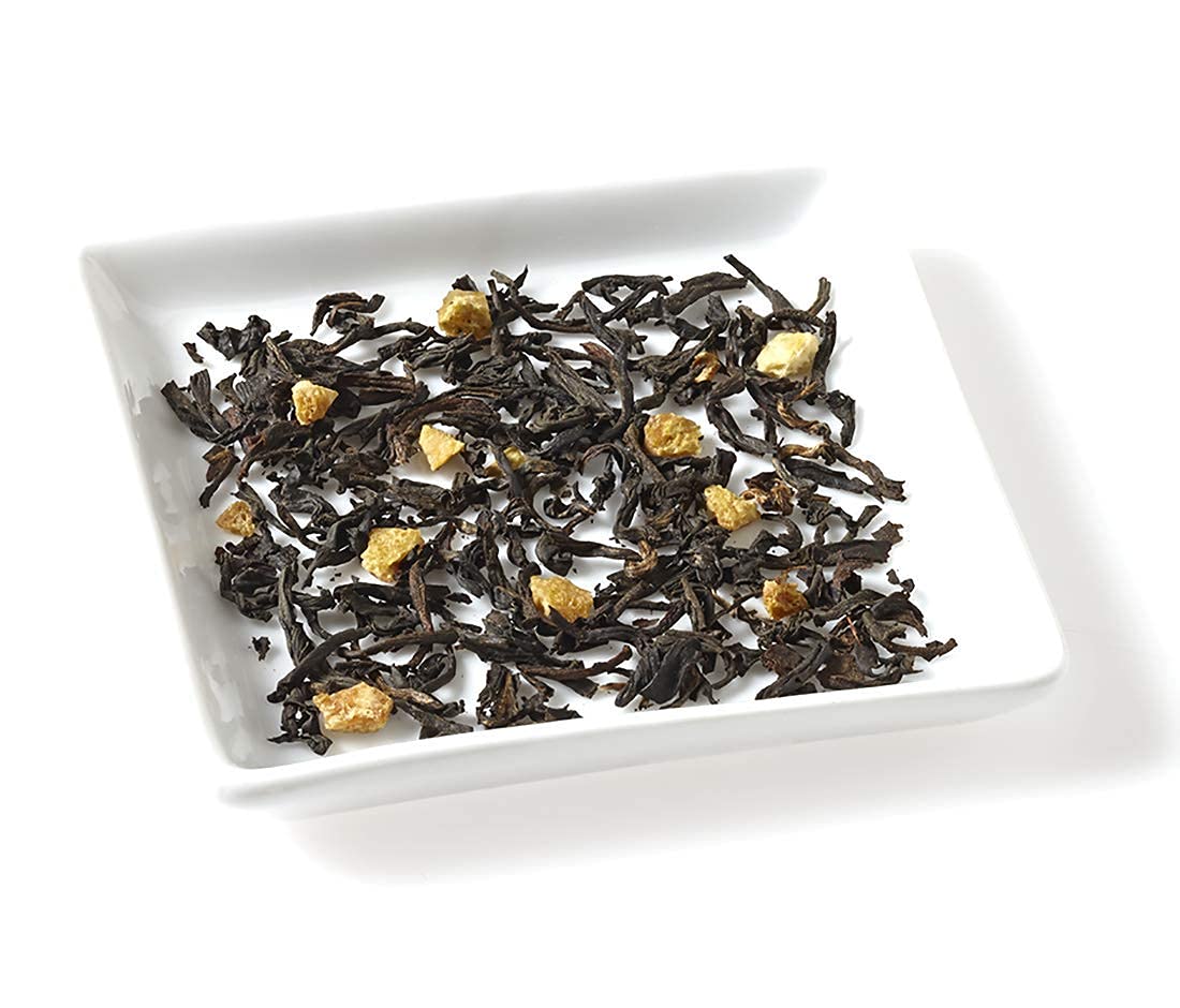 Golden Moon Tea Tippy Earl Gray Tea - Organic Black Tea - Real Bergamot Peels & Extract - Loose Leaf, Non-GMO - Half Pound (96 Servings)