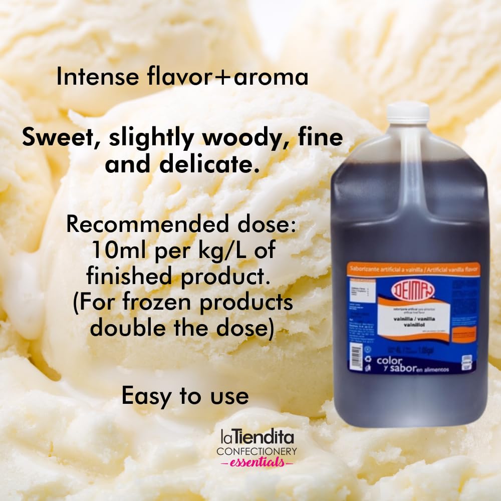 Deiman Artificial Food Flavoring Vanilla Vainillol Essence(1.06 gal)