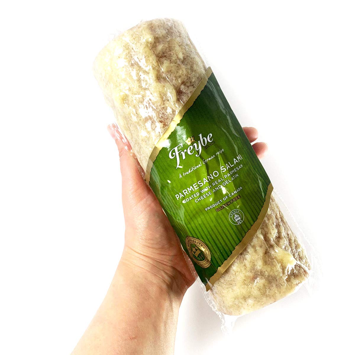 Parmesano Coated Salami, Freybe Gourmet German Sausage, approx. 1.9 lb