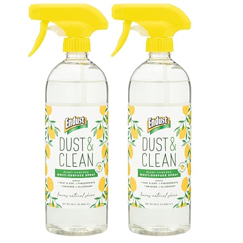 Endust Plant-based Multi-surface Dusting & Cleaning Spray, 24 Fl Oz (Pack of 2)
