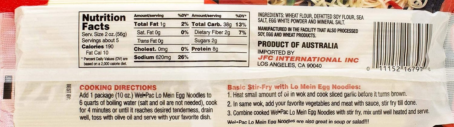 Wel Pac Lo Mein Noodles (12x10OZ )