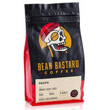 Bean Bastard Coffee DEATH Blend Dark Roast Coffee Beans | Premium Whole Bean Coffee with Smokey Undertones and Rich Fudge Flavor | Blend of Ethically