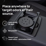 Azuna Car Air Freshener & Auto Odor Eliminator Pods Trio | New Car Scent | Plant Powered by 100% Australian Tea Tree Oil | Long Lasting and No harsh