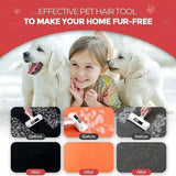 Pet Hair Remover and Reusable Lint Roller - Cat and Dog Hair Remover for Furniture, Couch, Carpet, Clothing and Bedding - Portable, Multi-Surface Fur