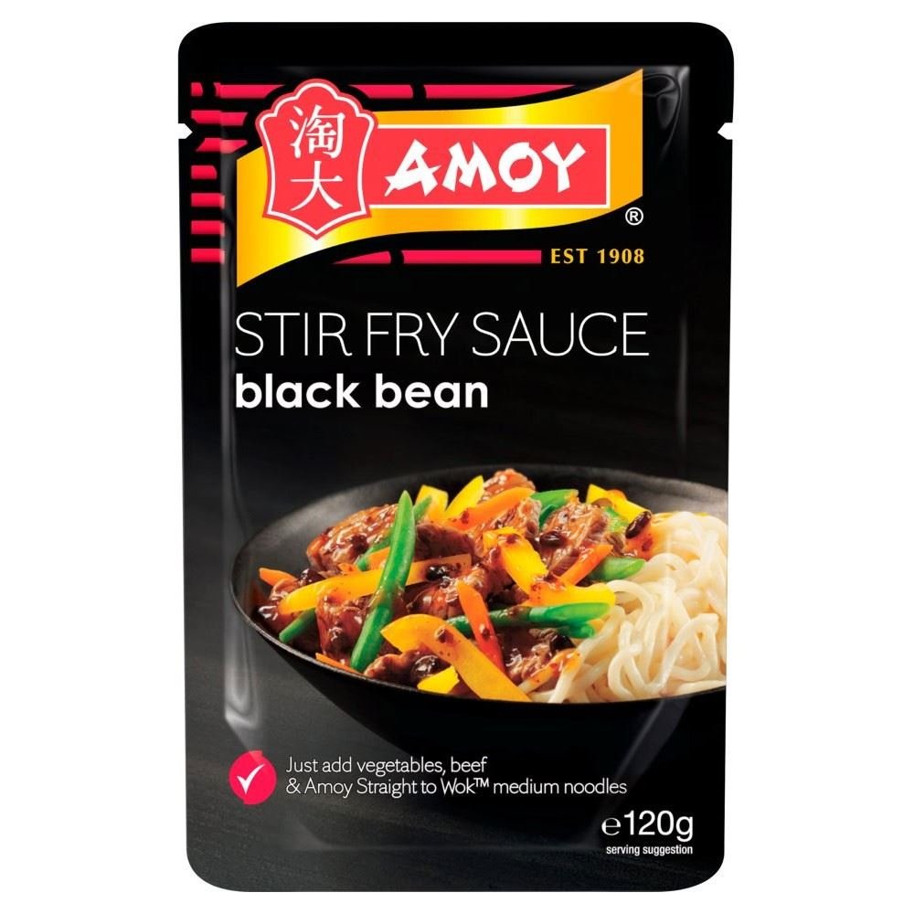 Amoy Straight to Wok Aromatic Black Bean Stir Fry Sauce (120g) - Pack of 2