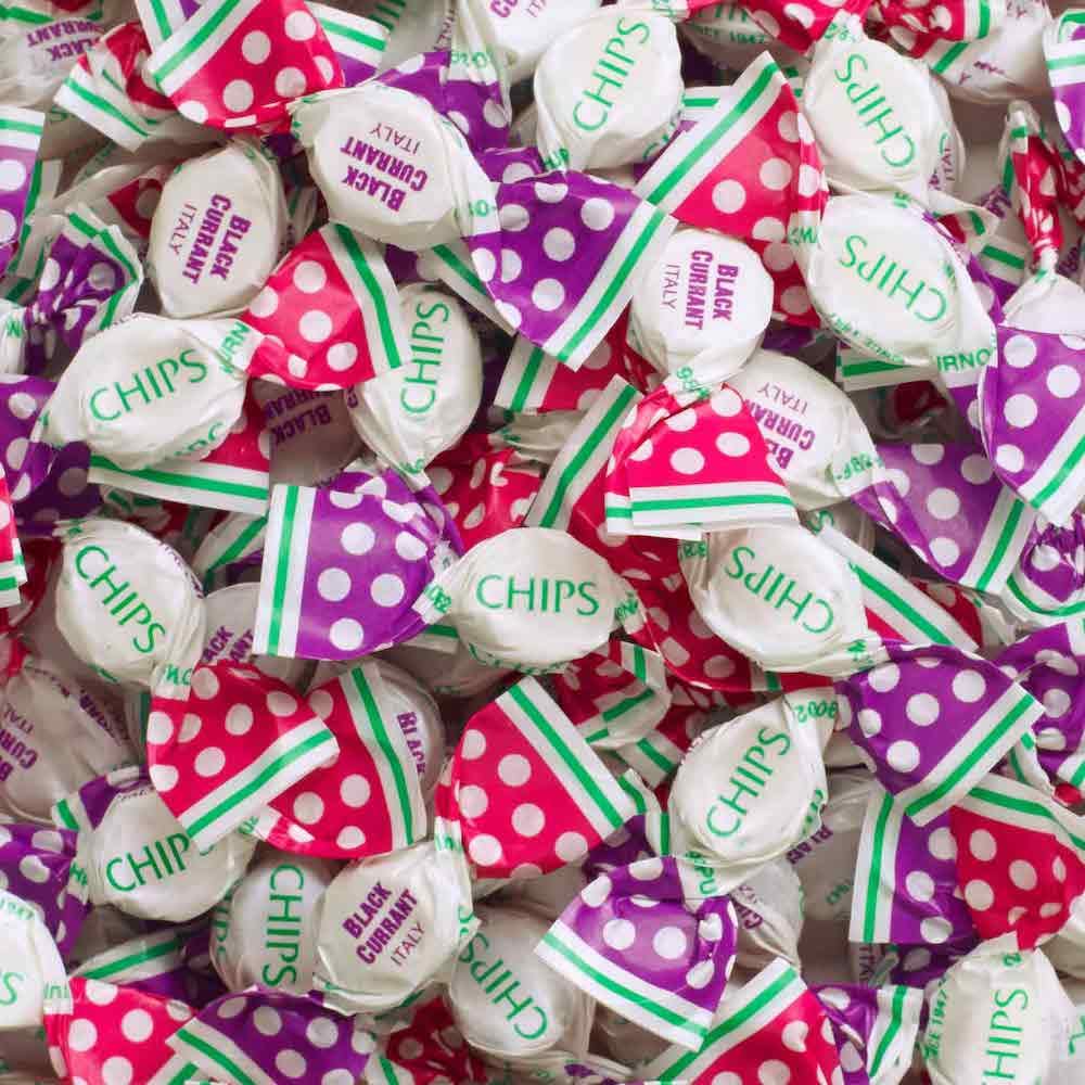 Chips Black Currant, 1lb. “Share” Pack - Classic Italian Pastilles