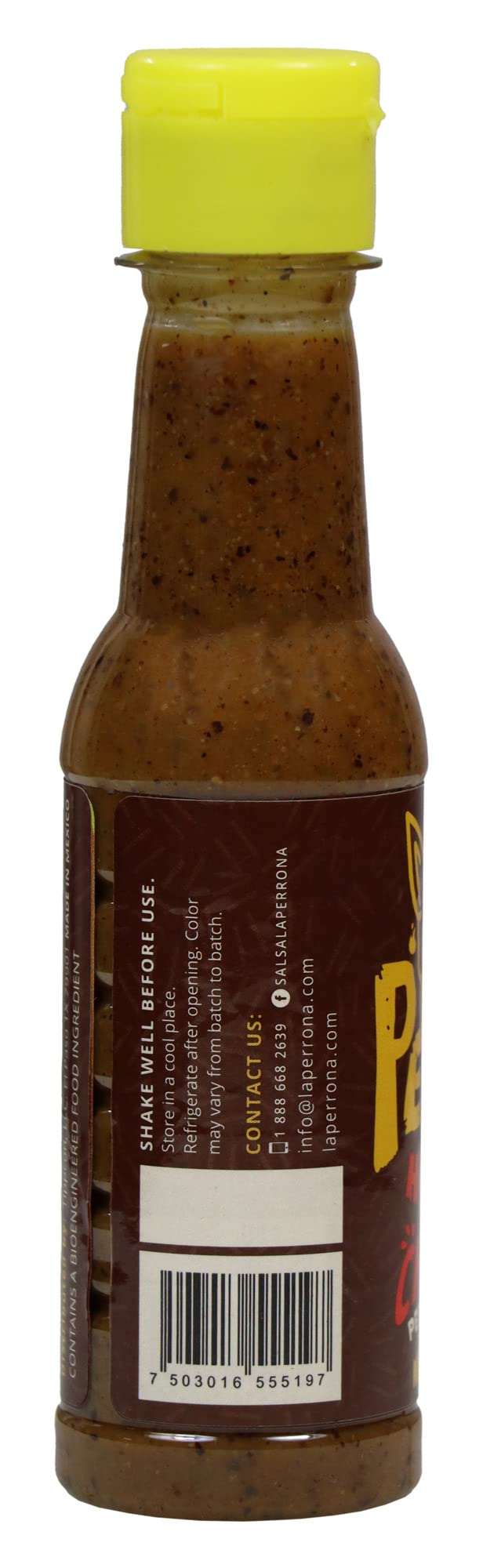 La Perrona Roasted Chiltepin Hot Sauce 5 Ounce Bottle | Tatemada Chiltepin Pepper Salsa Picante | Extra Spicy | Handmade | 3 Pack