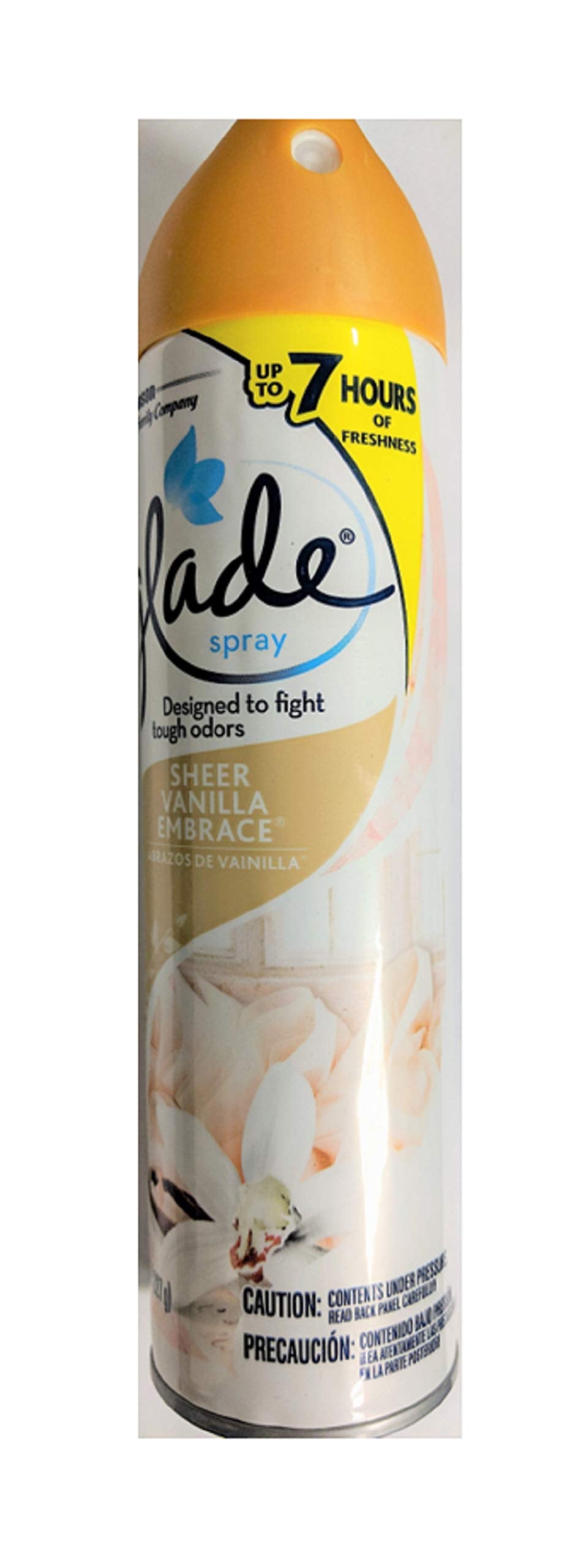 Glade Sheer Vanilla Aerosol 8 Ounce (Pack of 3)