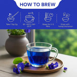 Dried Butterfly Pea Flowers - Clitoria Ternatea - Natural Blue Tea - Color-Changing - Antioxidant Herbal Infusion - 100% Pure