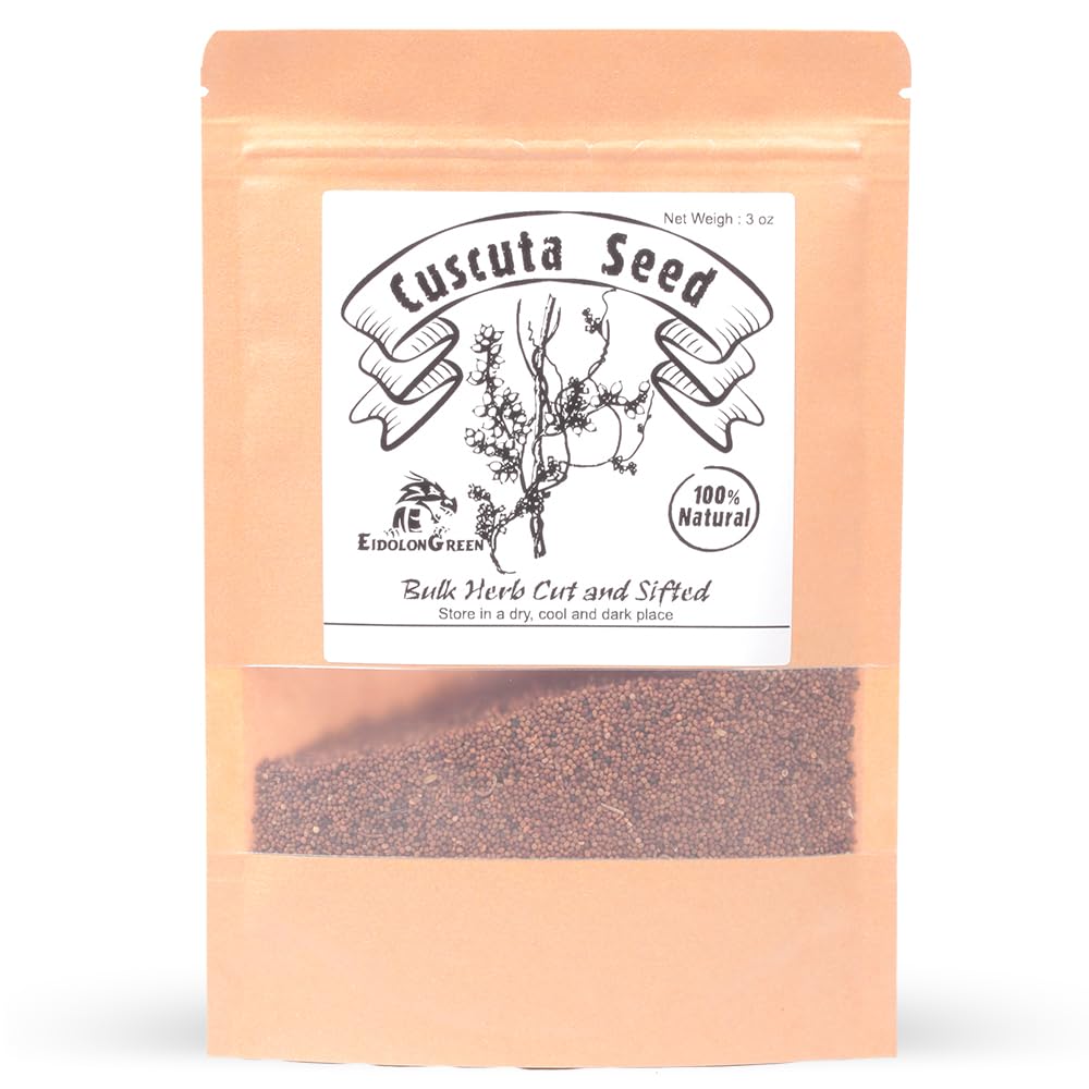 EidolonGreen [Chinese Herbal Medicine] Premium Cuscuta Herbal Tea (tu si zi/???) - Organic Dodder Leaf & Seed Tea, Dried Bulk Herb 88g (3oz)