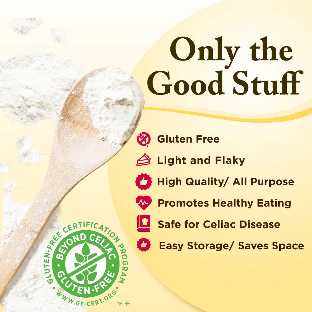 6054 | Gluten Free Mamas Pie Crust Mix | 18 oz. Bag. Light and Flaky - Certified Gluten Free Ingredients - All Purpose - Safe for Celiac Diet - Easy to Store